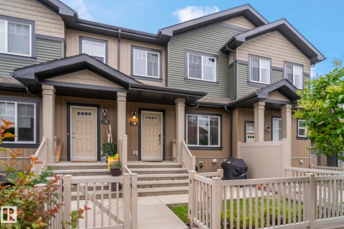80 3305 Orchards Link Link, Edmonton, AB - Outdoor With Deck Patio Veranda With Facade