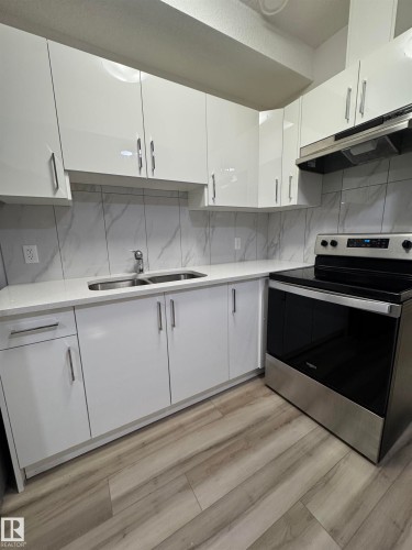 4879 Alwood Point(E), Edmonton, AB - Indoor Photo Showing Kitchen With Double Sink