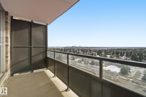View of balcony - 1312 13910 Stony Plain Road, Edmonton, AB - Outdoor With View With Exterior