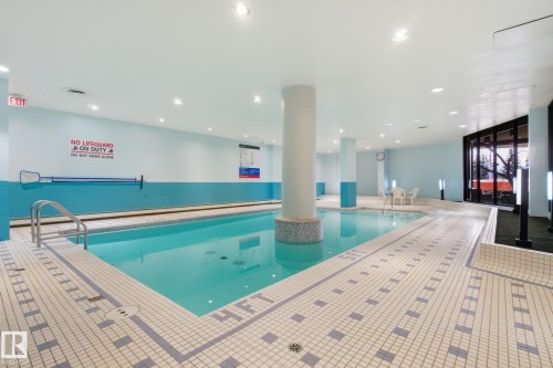 View of indoor community pool - 1312 13910 Stony Plain Road, Edmonton, AB - Indoor Photo Showing Other Room With In Ground Pool