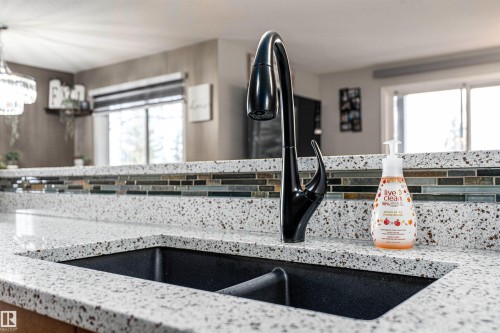 139 1180 Hyndman Road Nw, Edmonton, AB - Indoor Photo Showing Kitchen With Double Sink