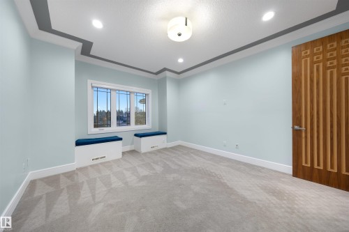 Unfurnished room with light carpet and recessed lighting - 4811 Woolsey Lane, Edmonton, AB - Indoor Photo Showing Other Room