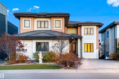Prairie-style house with a tile roof - 4811 Woolsey Lane, Edmonton, AB - Outdoor With Facade