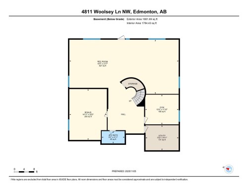 View of property floor plan - 4811 Woolsey Lane, Edmonton, AB - Other