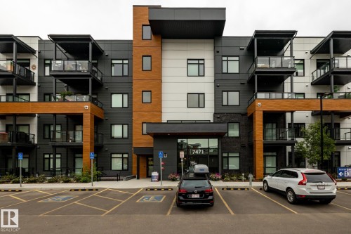 View of apartment building / complex with uncovered parking - 7471 May Common, Edmonton, AB - Outdoor With Facade