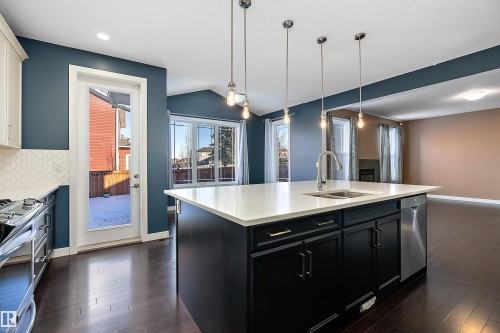 103 Rosemount Bay, Beaumont, AB - Indoor Photo Showing Kitchen With Double Sink With Upgraded Kitchen