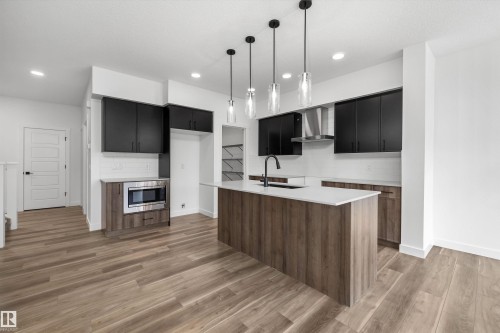 4039 207 Street, Edmonton, AB - Indoor Photo Showing Kitchen With Upgraded Kitchen
