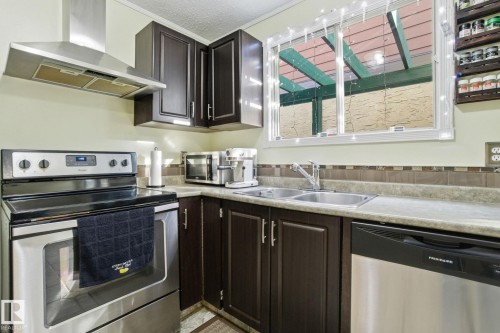 17923 77 Avenue, Edmonton, AB - Indoor Photo Showing Kitchen With Double Sink