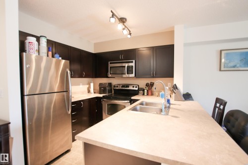 125 920 156 Street, Edmonton, AB - Indoor Photo Showing Kitchen With Double Sink With Upgraded Kitchen