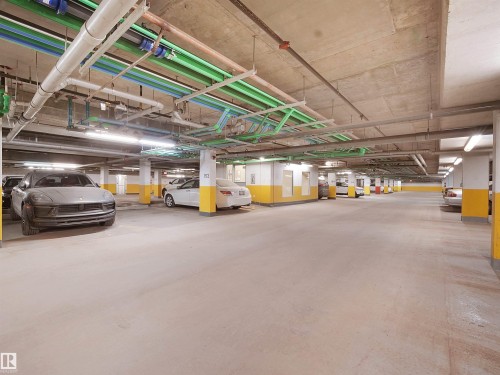 View of parking deck - 308 10333 112 Street Street, Edmonton, AB - Indoor Photo Showing Garage