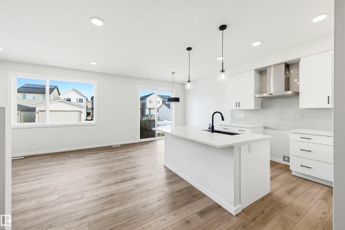 17351 3 Street, Edmonton, AB - Indoor Photo Showing Kitchen With Upgraded Kitchen