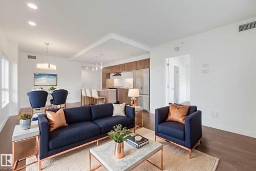 601 9720 106 Street, Edmonton, AB - Indoor Photo Showing Living Room