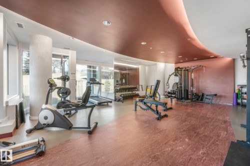 601 9720 106 Street, Edmonton, AB - Indoor Photo Showing Gym Room