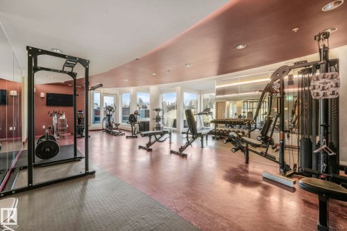 601 9720 106 Street, Edmonton, AB - Indoor Photo Showing Gym Room