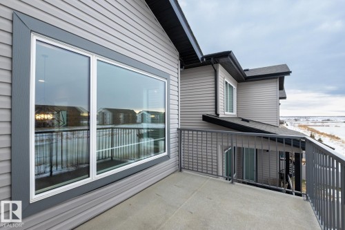 Balcony off primary bedroom, overlooking storm pond and greenspace. - 5 Starling, Fort Saskatchewan, AB 
