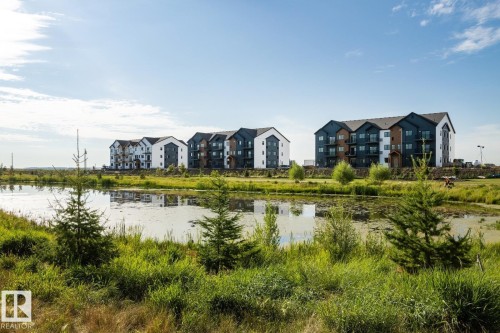 Summer view of pond (photo taken in September) - 5 Starling, Fort Saskatchewan, AB 