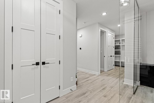 Inviting entrance with closet and recessed lighting - 5 Starling, Fort Saskatchewan, AB 