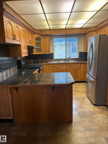 11243 125 Street, Edmonton, AB - Indoor Photo Showing Kitchen With Double Sink