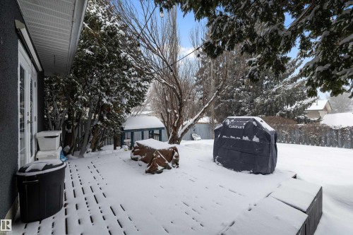 View of yard covered in snow - 12 Beacon Crescent, St. Albert, AB - Outdoor