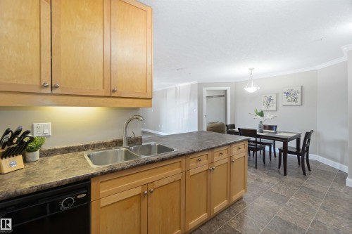 210 13111 140 Avenue, Edmonton, AB - Indoor Photo Showing Kitchen With Double Sink