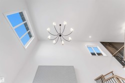 Detailed view of a chandelier - 