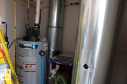 Utilities featuring water heater - 