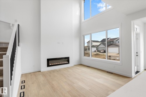22607 89 Avenue, Edmonton, AB - Indoor Photo Showing Living Room With Fireplace