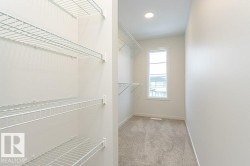 Walk in closet with light colored carpet - 