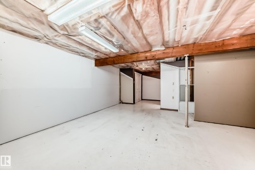 View of unfinished below grade area - 5308 20 Avenue, Edmonton, AB - Indoor Photo Showing Basement