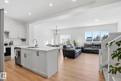 21 Nettle Crescent, St. Albert, AB - Indoor Photo Showing Kitchen With Double Sink With Upgraded Kitchen