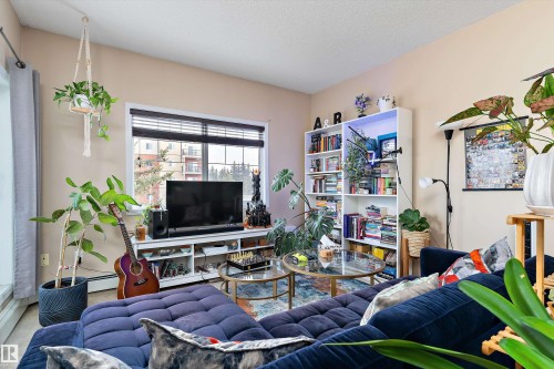 211 16715 100 Avenue, Edmonton, AB - Indoor Photo Showing Living Room