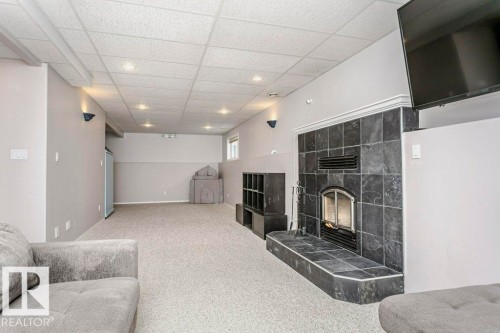 4408 Miller Drive, Onoway, AB - Indoor With Fireplace