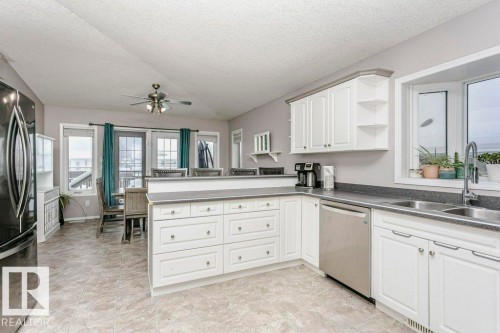 4408 Miller Drive, Onoway, AB - Indoor Photo Showing Kitchen With Double Sink