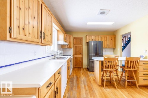 125 Pine Drive, Wetaskiwin, AB - Indoor Photo Showing Kitchen With Double Sink