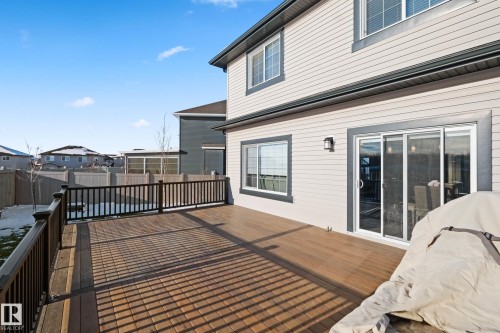 Wooden deck with a residential view - 3904 5 Street, Edmonton, AB - Outdoor With Deck Patio Veranda With Exterior