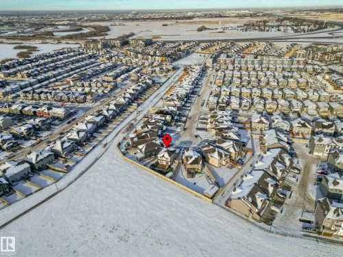 Aerial view of property and surrounding area with nearby suburban area - 3904 5 Street, Edmonton, AB - Outdoor With View