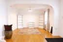 Spare room with arched walkways and light wood-style floors - 11250 72 Avenue, Edmonton, AB  - Indoor 