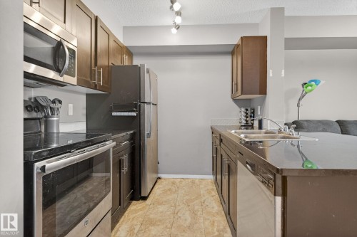 310 18122 77 Street, Edmonton, AB - Indoor Photo Showing Kitchen With Double Sink