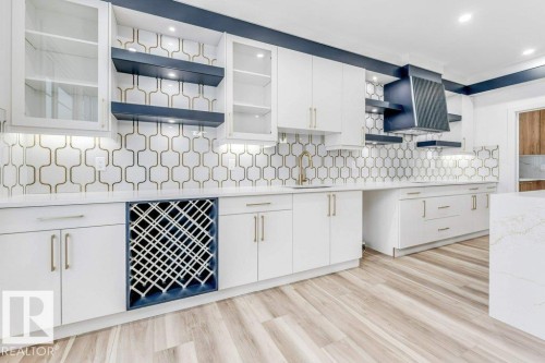 219 Crystal Creek Drive, Leduc, AB - Indoor Photo Showing Kitchen With Upgraded Kitchen