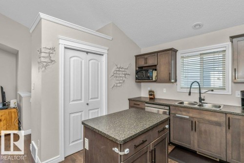 407 Watt Boulevard, Edmonton, AB - Indoor Photo Showing Kitchen With Double Sink