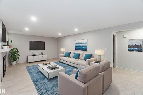 1034 Carter Crest Road, Edmonton, AB - Indoor Photo Showing Living Room