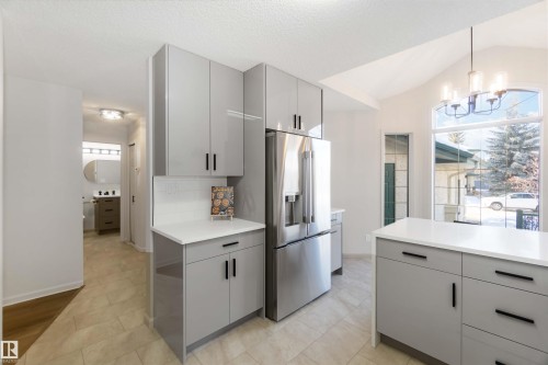 1034 Carter Crest Road, Edmonton, AB - Indoor Photo Showing Kitchen With Stainless Steel Kitchen