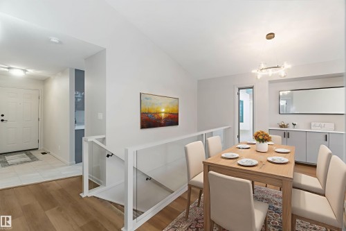 Virtually Staged - 1034 Carter Crest Road, Edmonton, AB - Indoor Photo Showing Dining Room