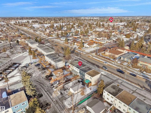 Aerial view of residential area - 10329 132 Avenue, Edmonton, AB - Outdoor With View