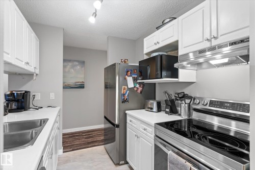 141 17447 98A Avenue, Edmonton, AB - Indoor Photo Showing Kitchen With Double Sink