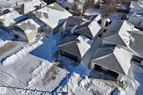 View of snowy aerial view - 7011 190B Street, Edmonton, AB - Outdoor
