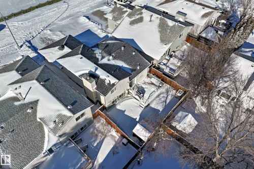 View of snowy aerial view - 7011 190B Street, Edmonton, AB - 