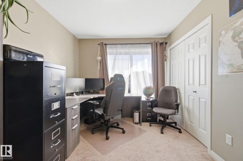 Office featuring light colored carpet - 3087 Arthurs Crescent, Edmonton, AB - Indoor Photo Showing Other Room