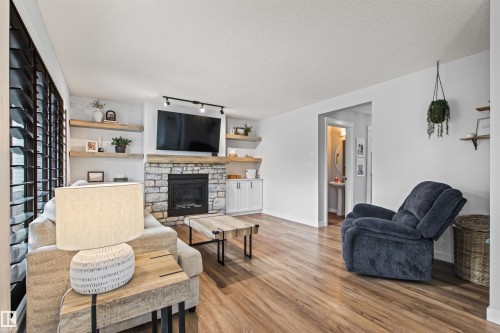 16 Desevigny Place, St. Albert, AB - Indoor Photo Showing Living Room With Fireplace