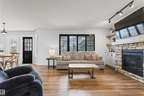 16 Desevigny Place, St. Albert, AB - Indoor Photo Showing Living Room With Fireplace